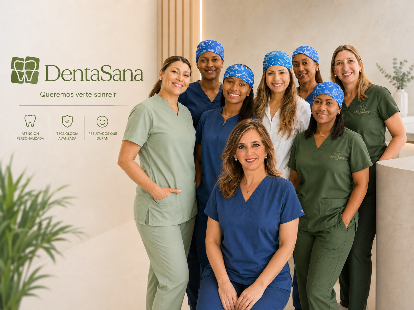Equipo de DentaSana — Queremos verte sonreír — clínica dental en Piantini, Santo Domingo